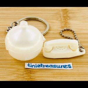 Tupperware and Princess keychain set tinietreasures